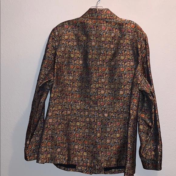 Coldwater Creek unique pattern multicolor blazer - Picture 3 of 4